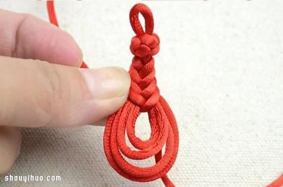 琵琶结的编法+中国结艺琵琶结编法图解教程