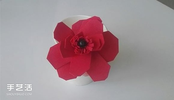 海绵纸花朵制作图解 用海绵纸折花的教程_手艺