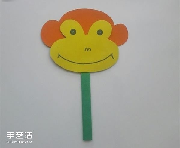 【 幼儿园 】幼儿园猴子扇子制作方法 卡纸扇子手工制作图片| 卡纸
