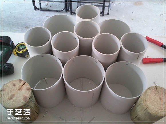 塑料水管做鞋架的教程 diy塑料水管鞋架的方法