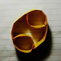 巨蟹座天文符号折纸图解 手工折巨蟹座符号折