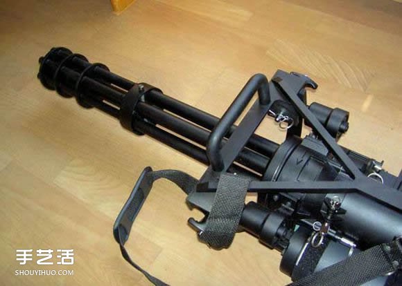 自制加特林机枪模型diy加特林机枪玩具教程