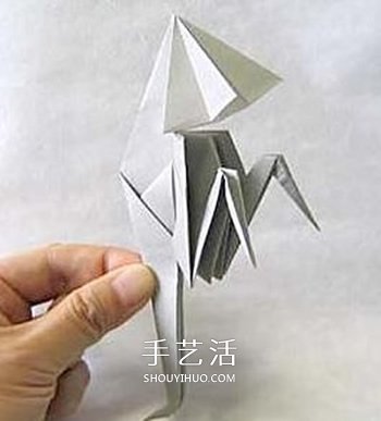 怎么折纸幽灵的方法万圣节折纸幽灵图解教程