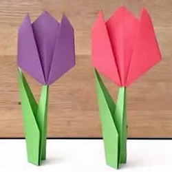 折纸花大全图解_纸花的折法图解_纸花制作方