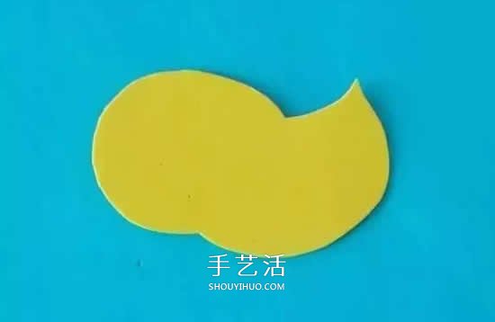 海绵纸剪贴手工 简单做一只可爱的小蜜蜂 - www.shouyihuo.com