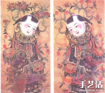 民间年画中的古老画种：扑灰年画 -  www.shouyihuo.com