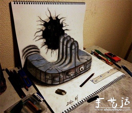 Nagai Hideyuki的3D绘画作品 -  www.shouyihuo.com