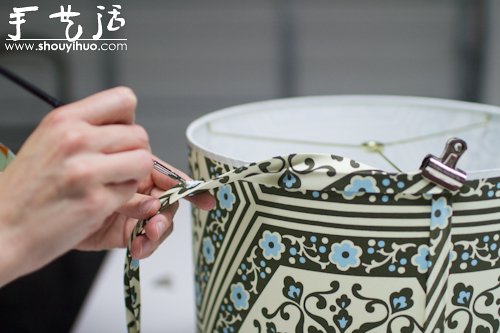 布艺灯罩手工DIY教程 -  www.shouyihuo.com