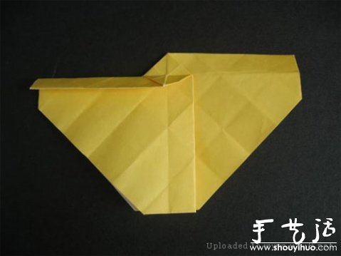 玫瑰折纸方法教程 -  www.shouyihuo.com