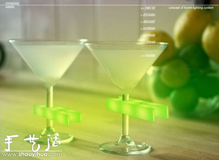 可回收材料制作的衣服夹状LED台灯 -  www.shouyihuo.com