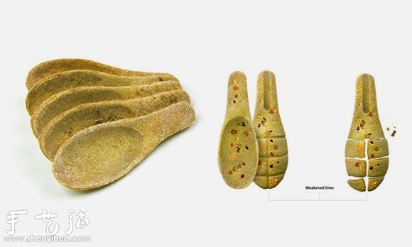 可食用的环保勺子 -  www.shouyihuo.com