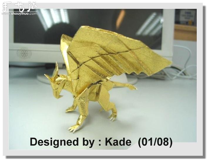 召唤兽Bahamut-Zero折纸作品欣赏 -  www.shouyihuo.com