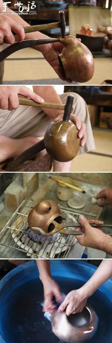 铁艺手工制作铜水壶的方法 -  www.shouyihuo.com