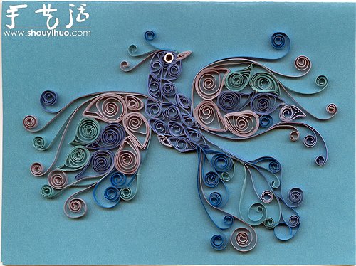 花草蝴蝶漂亮卷纸作品欣赏 -  www.shouyihuo.com