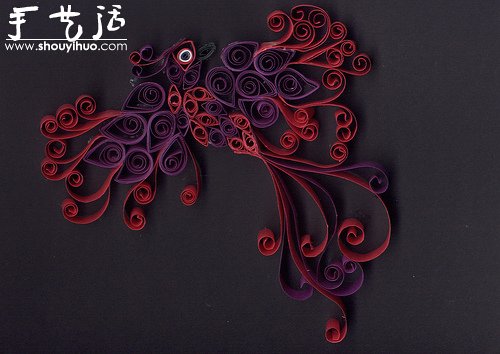 花草蝴蝶漂亮卷纸作品欣赏 -  www.shouyihuo.com