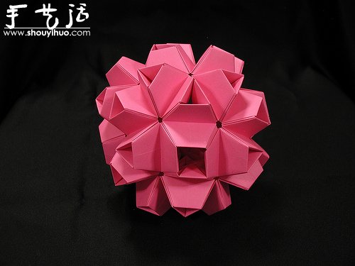 复杂几何立体折纸作品欣赏 -  www.shouyihuo.com