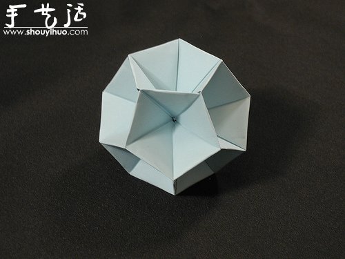 复杂几何立体折纸作品欣赏 -  www.shouyihuo.com