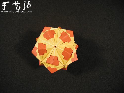 复杂几何立体折纸作品欣赏 -  www.shouyihuo.com