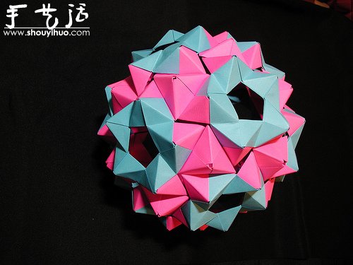 复杂几何立体折纸作品欣赏 -  www.shouyihuo.com