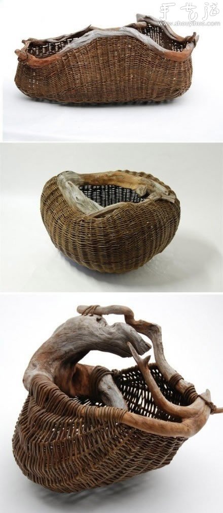 爱尔兰手工达人的藤树枝树根编织艺术品 -  www.shouyihuo.com