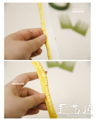 彩色卡纸制作漂亮花束的纸艺教程 -  www.shouyihuo.com
