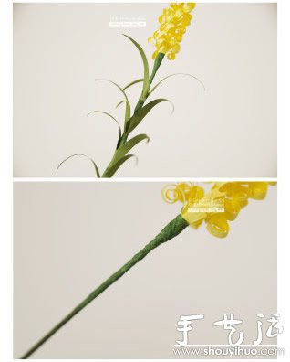 彩色卡纸制作漂亮花束的纸艺教程 -  www.shouyihuo.com