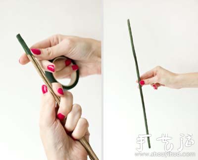 剪纸制作超逼真玫瑰花的教程 -  www.shouyihuo.com