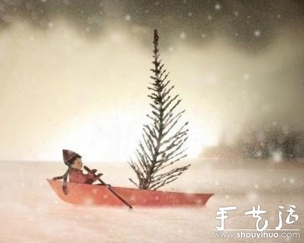 超美的创意3D人物风景剪纸 -  www.shouyihuo.com