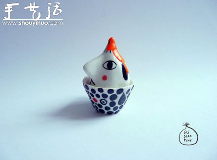手工制作的一组陶瓷小玩意儿 -  www.shouyihuo.com