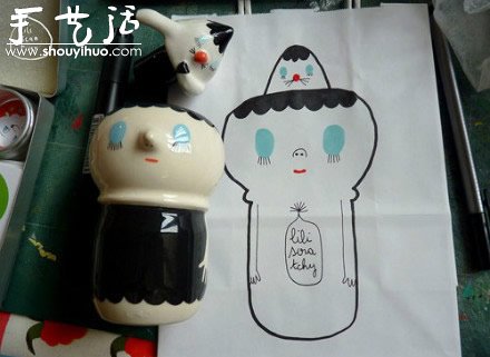 手工制作的一组陶瓷小玩意儿 -  www.shouyihuo.com
