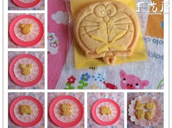 可爱卡通饼干DIY 自制卡通饼干做法 -  www.shouyihuo.com