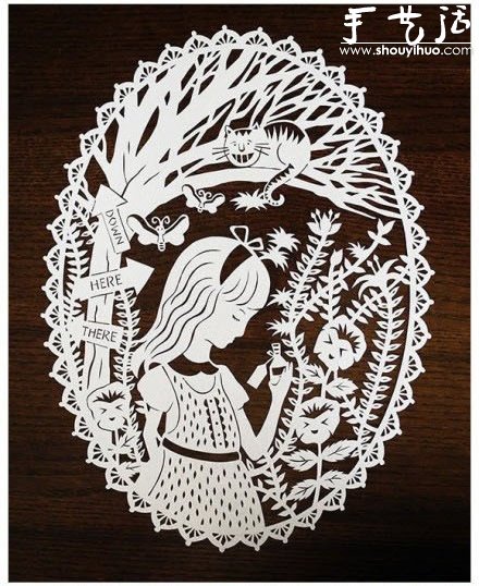 Sarah Trumbauer剪纸图案欣赏 -  www.shouyihuo.com