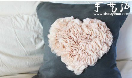 雪纺布手工DIY心形图案的教程 -  www.shouyihuo.com