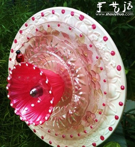 旧玻璃器皿手工DIY的漂亮玻璃花 -  www.shouyihuo.com