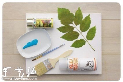 植物图案装饰画创意DIY -  www.shouyihuo.com