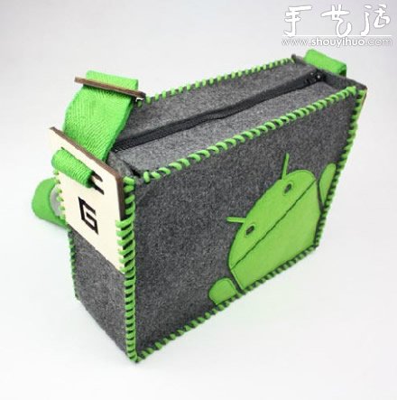 DIY安卓图标毛毡单肩包 -  www.shouyihuo.com