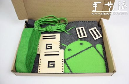DIY安卓图标毛毡单肩包 -  www.shouyihuo.com