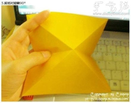 手工折纸可爱皮卡丘的教程 -  www.shouyihuo.com