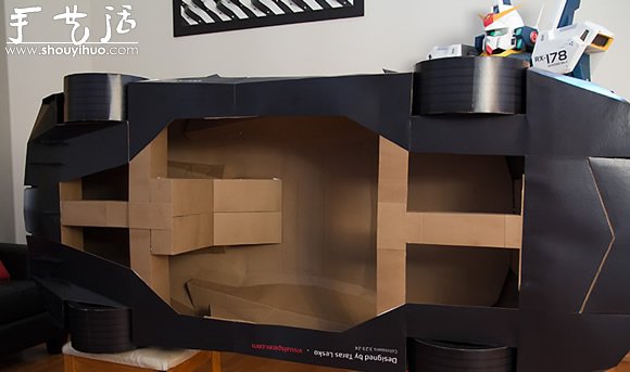 手工帝用硬纸板DIY兰博基尼模型 -  www.shouyihuo.com