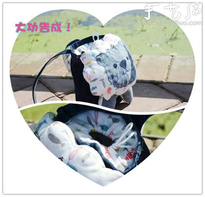 旧牛仔裤手工DIY“小狮子背包” -  www.shouyihuo.com