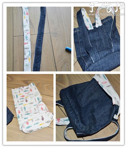旧牛仔裤手工DIY“小狮子背包” -  www.shouyihuo.com