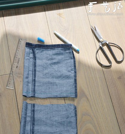 旧牛仔裤手工DIY“小狮子背包” -  www.shouyihuo.com