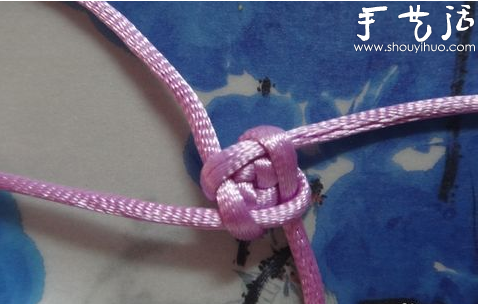 吉祥结玫瑰花手工制作 -  www.shouyihuo.com