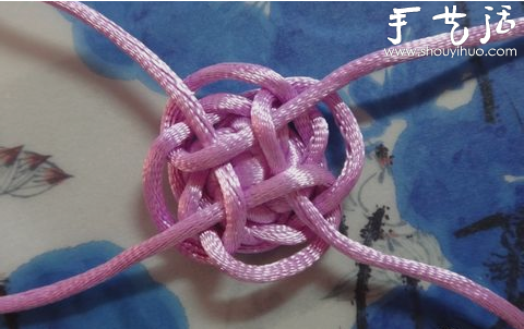 吉祥结玫瑰花手工制作 -  www.shouyihuo.com