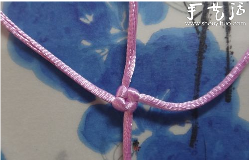 吉祥结玫瑰花手工制作 -  www.shouyihuo.com