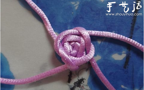 吉祥结玫瑰花手工制作 -  www.shouyihuo.com