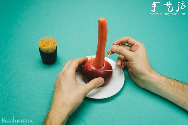 DIY水果圣诞树 超有趣的水果拼盘制作 -  www.shouyihuo.com