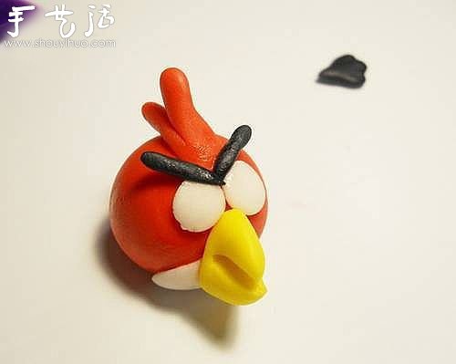 软陶手工制作愤怒的小鸟 -  www.shouyihuo.com