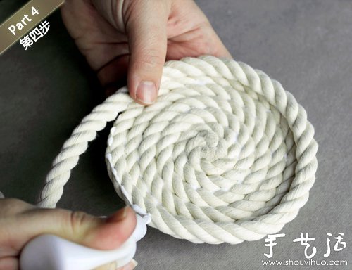 创意手工：编织绳手工DIY小清新花瓶 -  www.shouyihuo.com