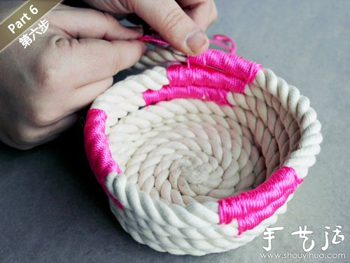 创意手工：编织绳手工DIY小清新花瓶 -  www.shouyihuo.com